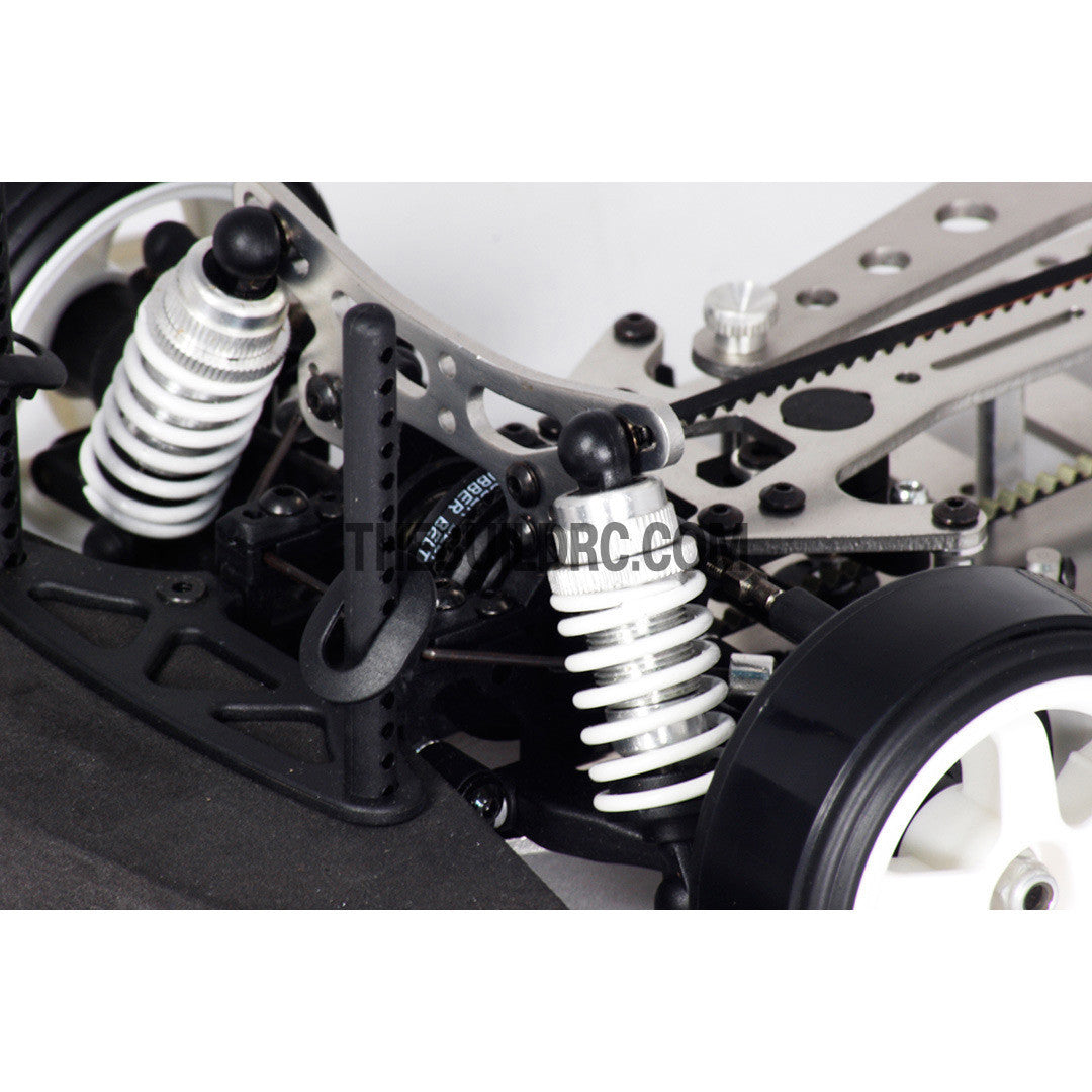 1/10 RC EP XR 4WD On-Road Belt Drive Racing Car Aluminum Chassis - Silver
