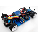 1/18 RC EP XR 4WD On-Road Belt Drive Racing Car Aluminum Chassis - Blue