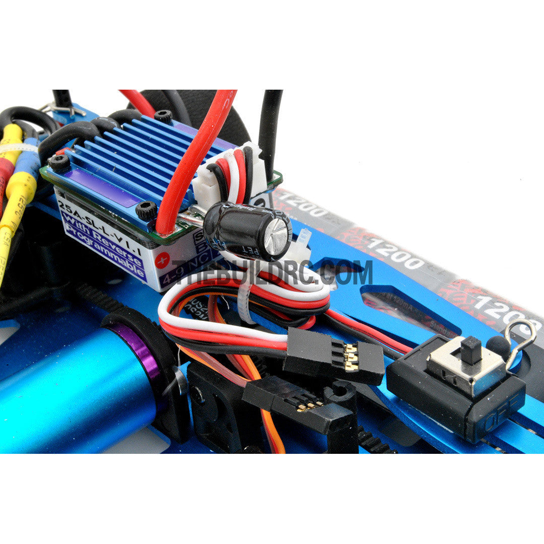 1/18 RC EP XR 4WD On-Road Belt Drive Racing Car Aluminum Chassis - Blue