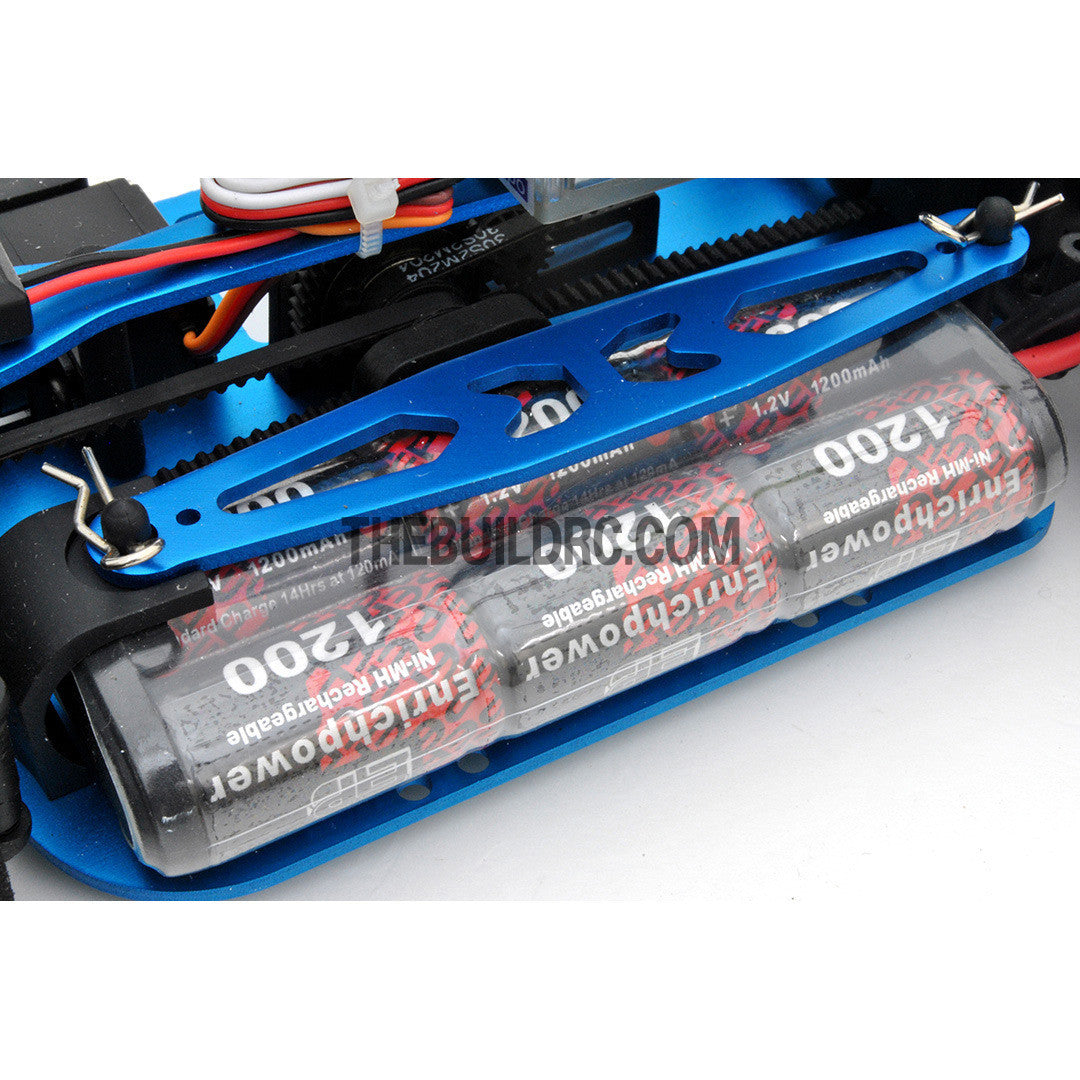 1/18 RC EP XR 4WD On-Road Belt Drive Racing Car Aluminum Chassis - Blue