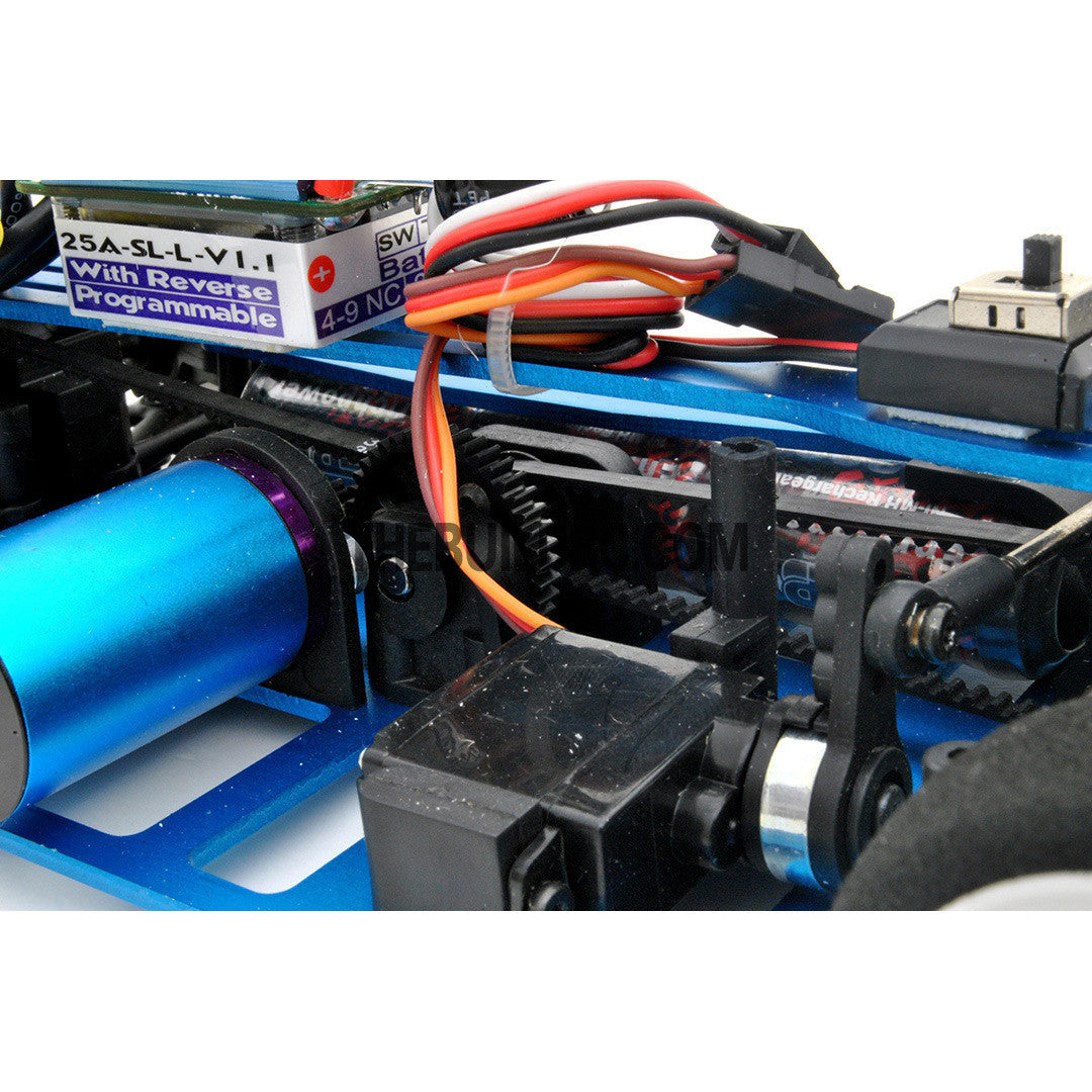 1/18 RC EP XR 4WD On-Road Belt Drive Racing Car Aluminum Chassis - Blue