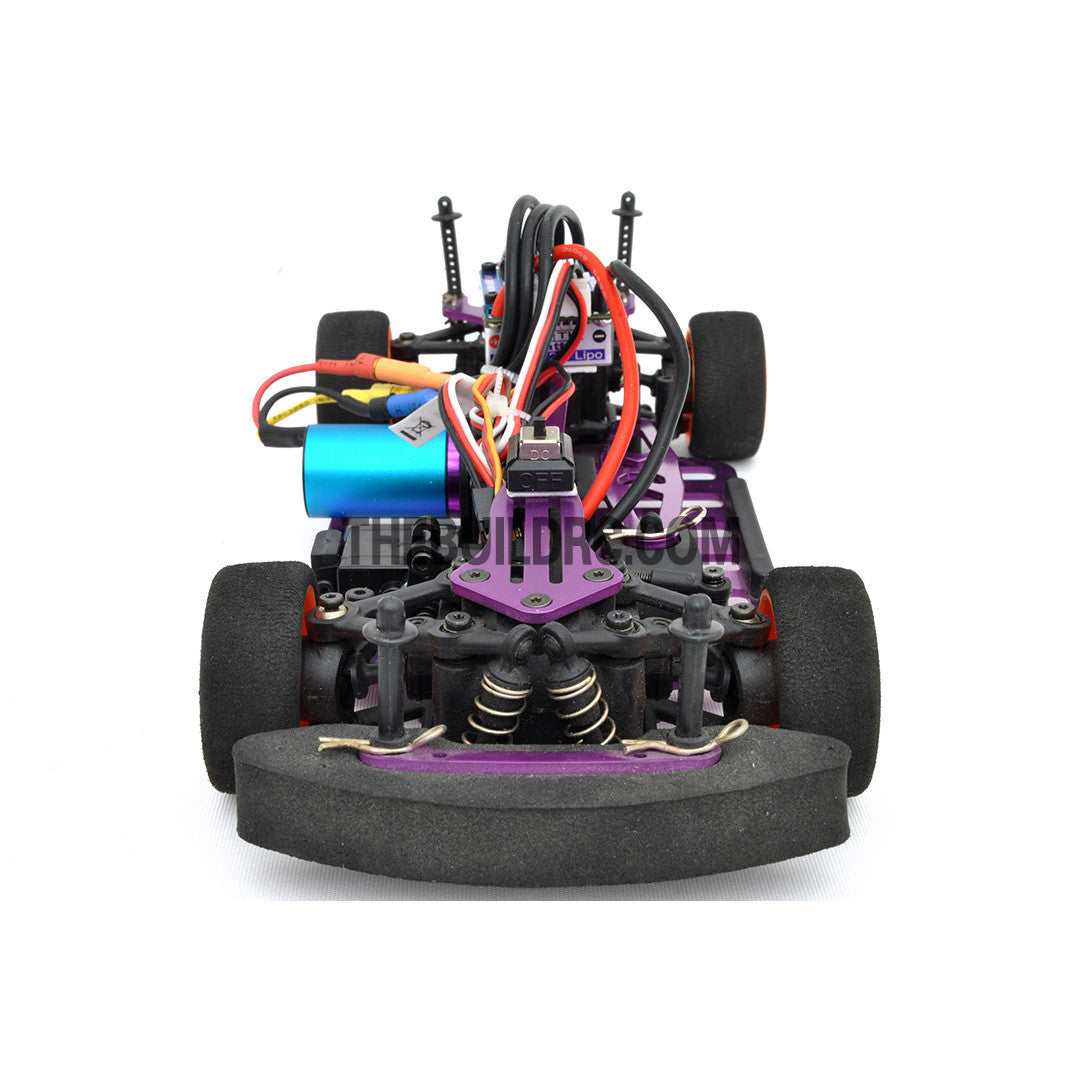 1/18 RC EP XR 4WD On-Road Belt Drive Racing Car Aluminum Chassis - Purple