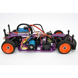1/18 RC EP XR 4WD On-Road Belt Drive Racing Car Aluminum Chassis - Purple