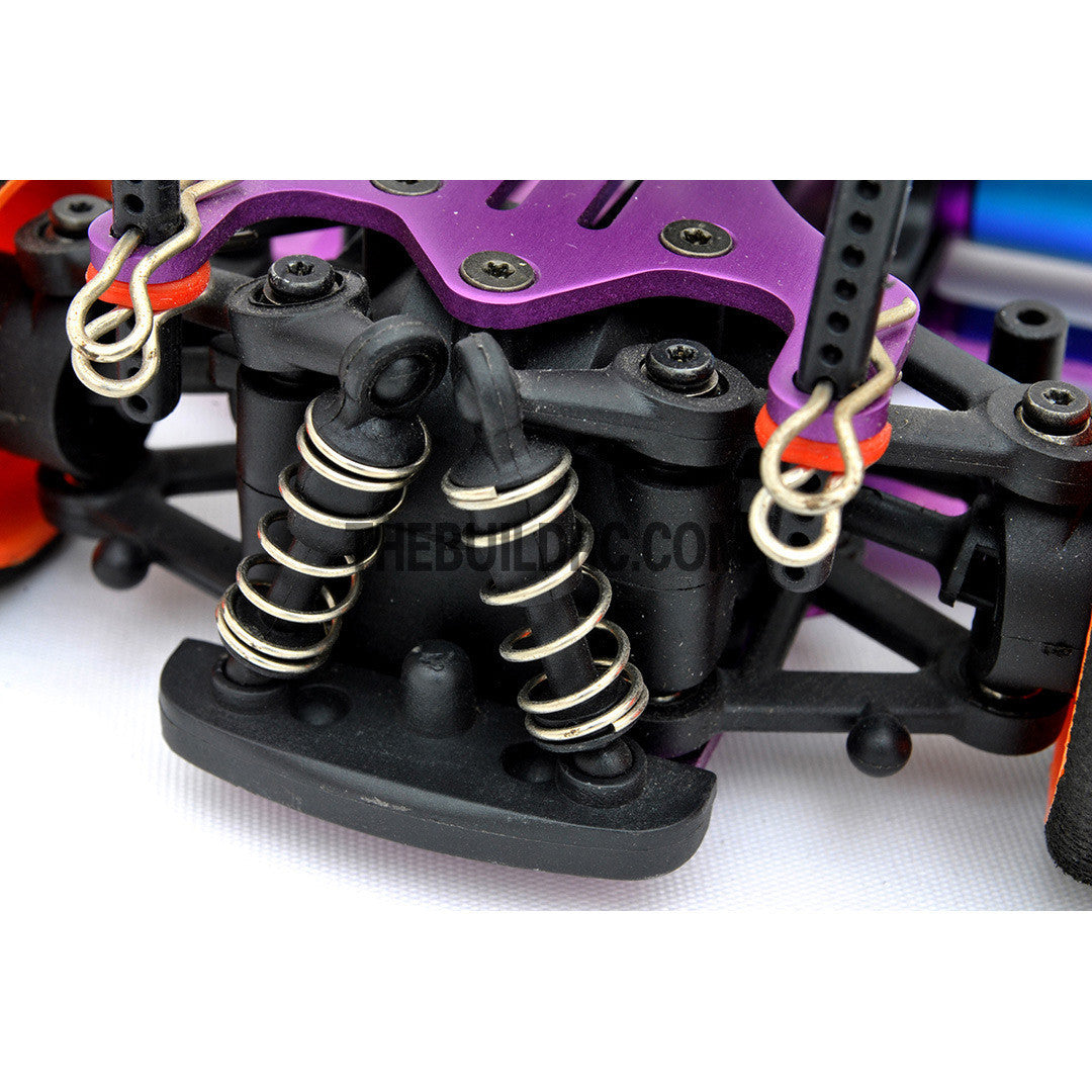 1/18 RC EP XR 4WD On-Road Belt Drive Racing Car Aluminum Chassis - Purple