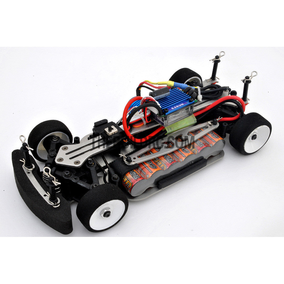 1/18 RC EP XR 4WD On-Road Belt Drive Racing Car Aluminum Chassis - Silver