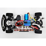 1/18 RC EP XR 4WD On-Road Belt Drive Racing Car Aluminum Chassis - Silver