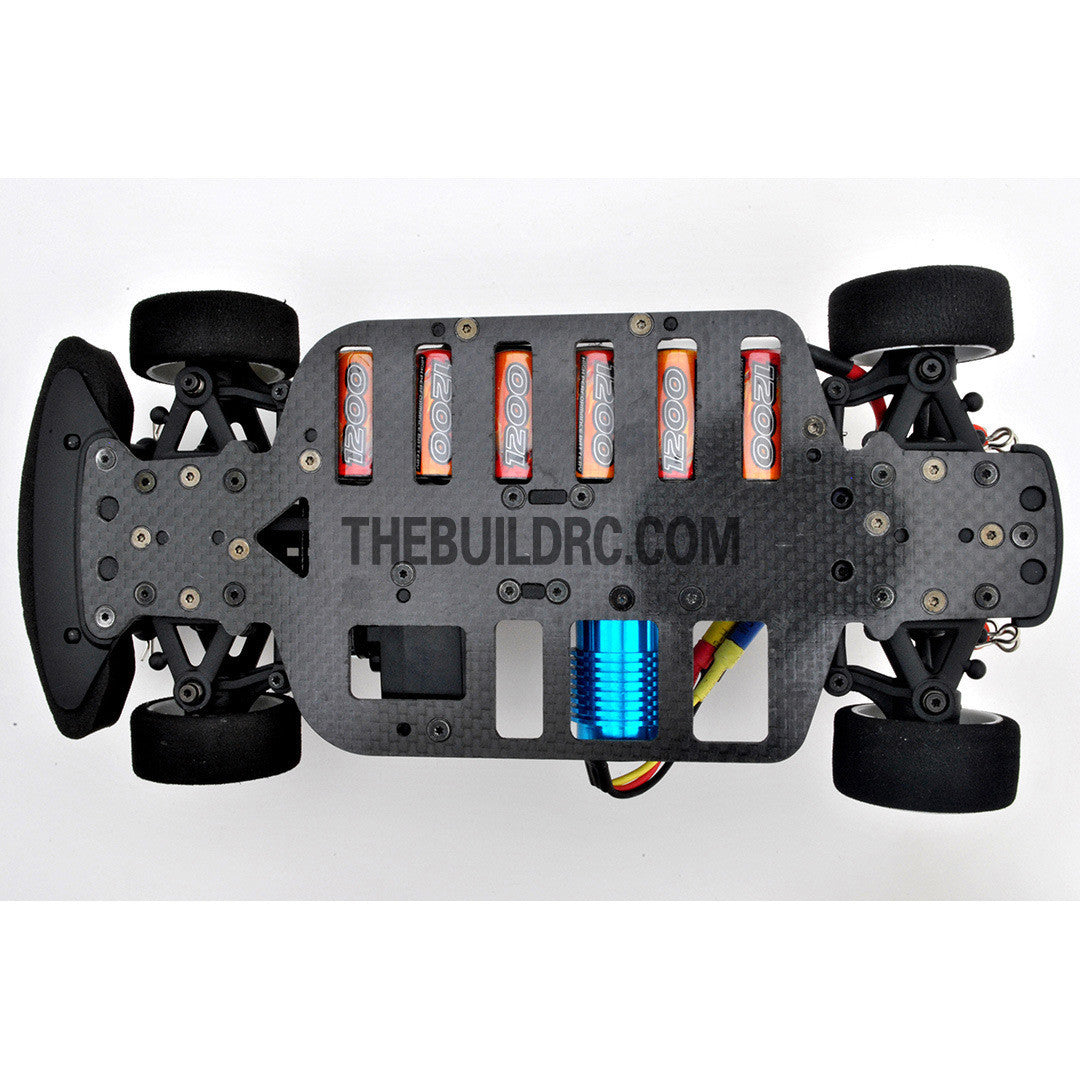 1/18 RC EP XR 4WD On-Road Belt Drive Racing Car Carbon Fiber Chassis