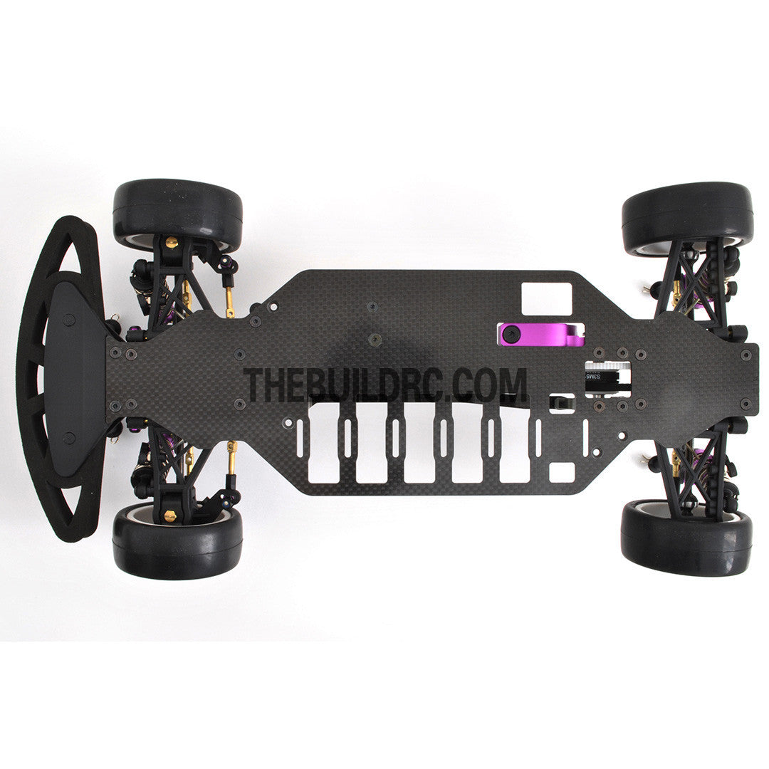 1/10 RC EP High Performance Mi4 Touring Car Carbon Fiber Chassis (Belt-Drive)