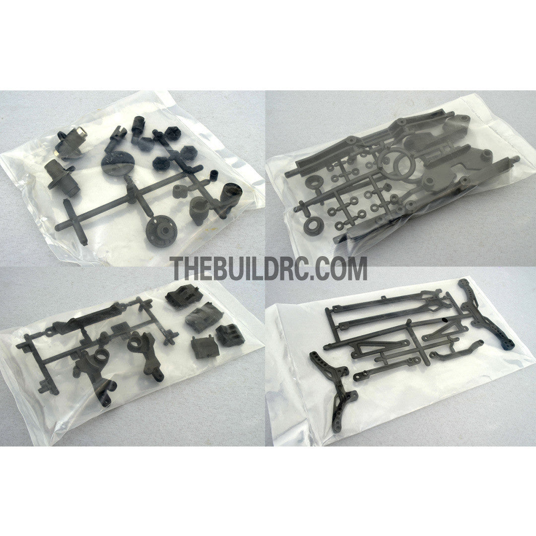 1/10 RC On-Road White WOLF Counter Steering DRIFT Racing Car Chassis Kit (Assembled) - Red