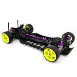 1/10 RC YKM Type C SD EP Shaft Drive Drift Car Assembled Chassis - Purple