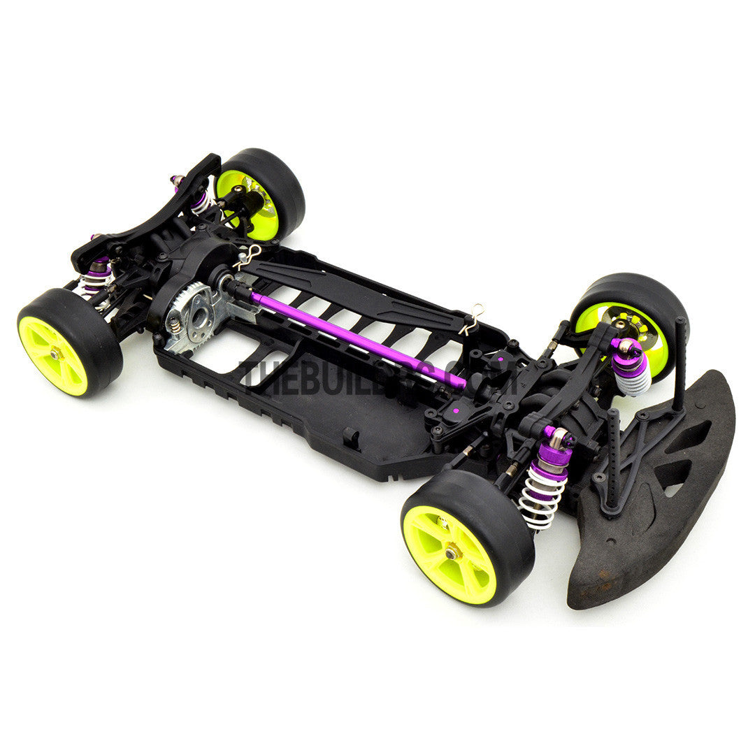 1/10 RC YKM Type C SD EP Shaft Drive Drift Car Assembled Chassis - Purple