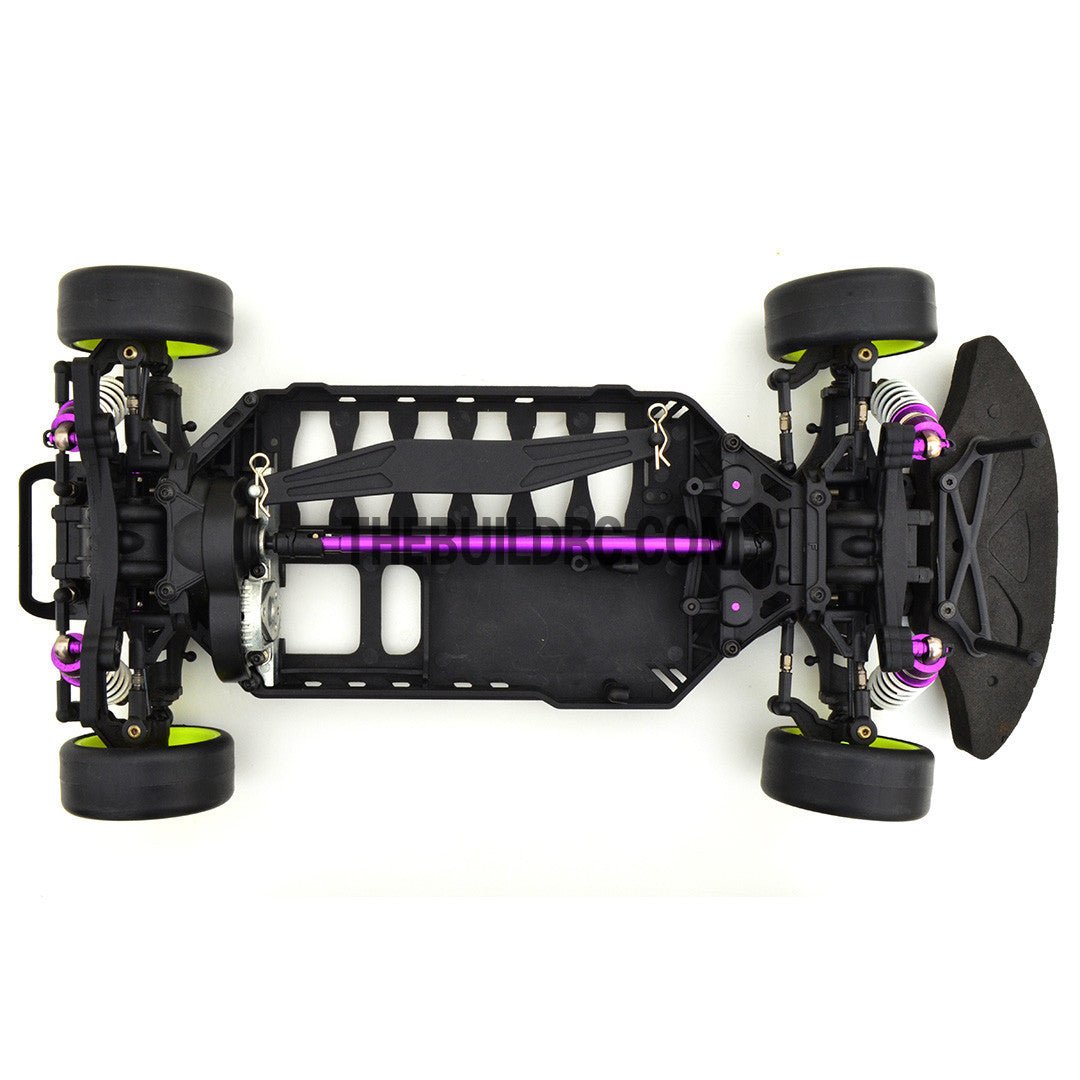 1/10 RC YKM Type C SD EP Shaft Drive Drift Car Assembled Chassis - Purple
