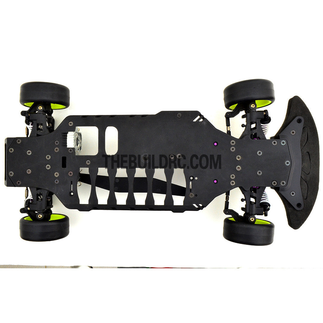 1/10 RC YKM Type C SD EP Shaft Drive Drift Car Assembled Chassis - Purple