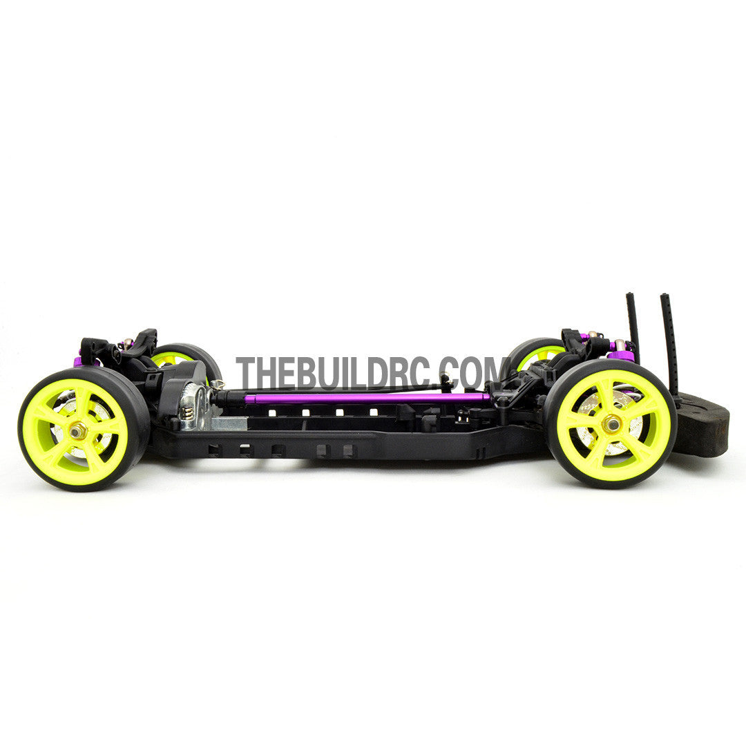 1/10 RC YKM Type C SD EP Shaft Drive Drift Car Assembled Chassis - Purple