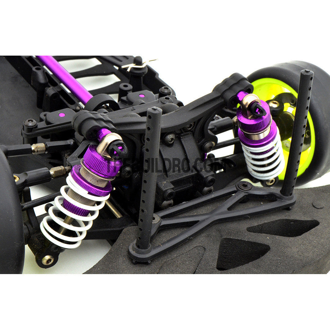 1/10 RC YKM Type C SD EP Shaft Drive Drift Car Assembled Chassis - Purple
