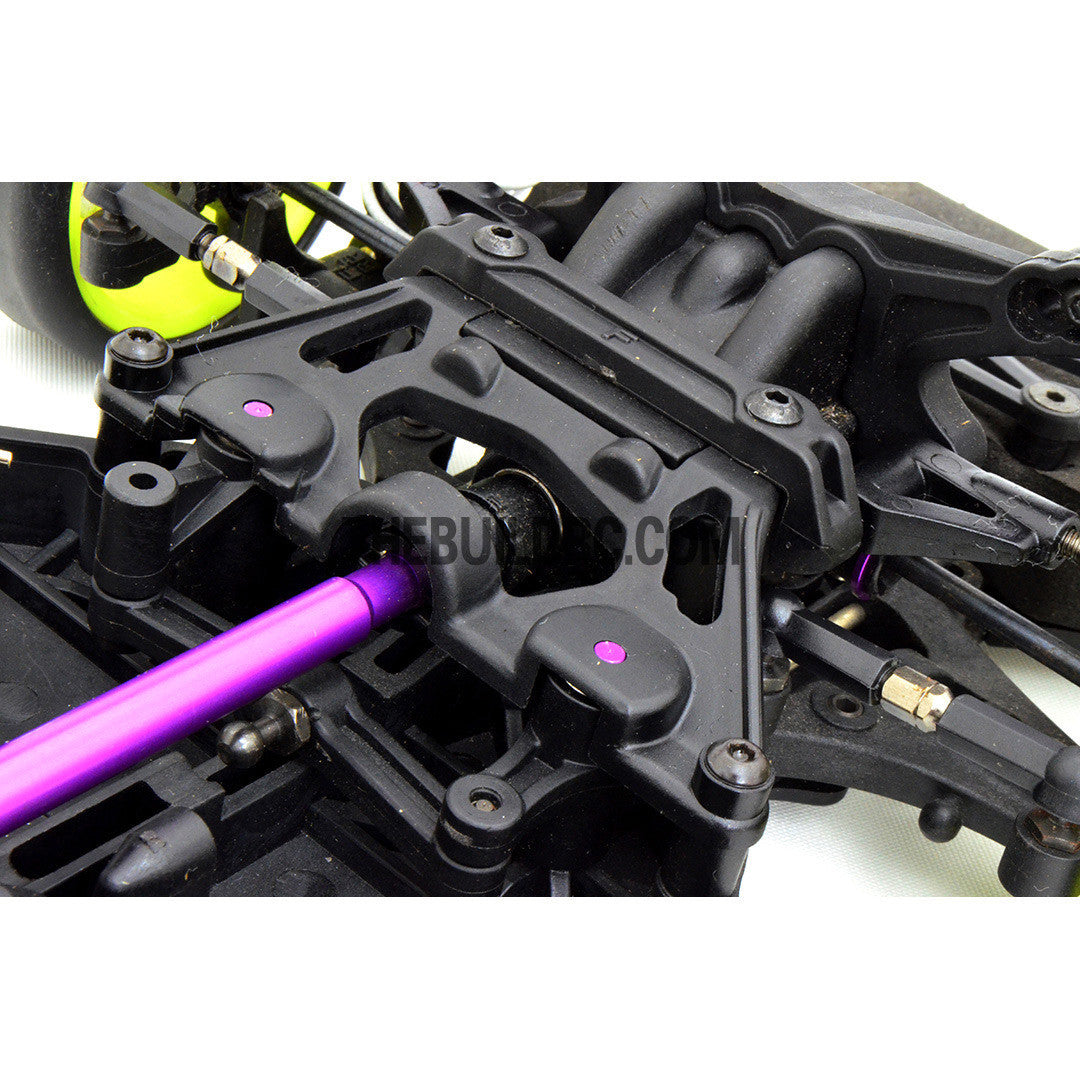 1/10 RC YKM Type C SD EP Shaft Drive Drift Car Assembled Chassis - Purple