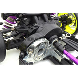 1/10 RC YKM Type C SD EP Shaft Drive Drift Car Assembled Chassis - Purple
