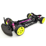 1/10 RC YKM Type C SD EP Shaft Drive Drift Car Assembled Chassis - Pink