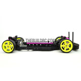 1/10 RC YKM Type C SD EP Shaft Drive Drift Car Assembled Chassis - Pink