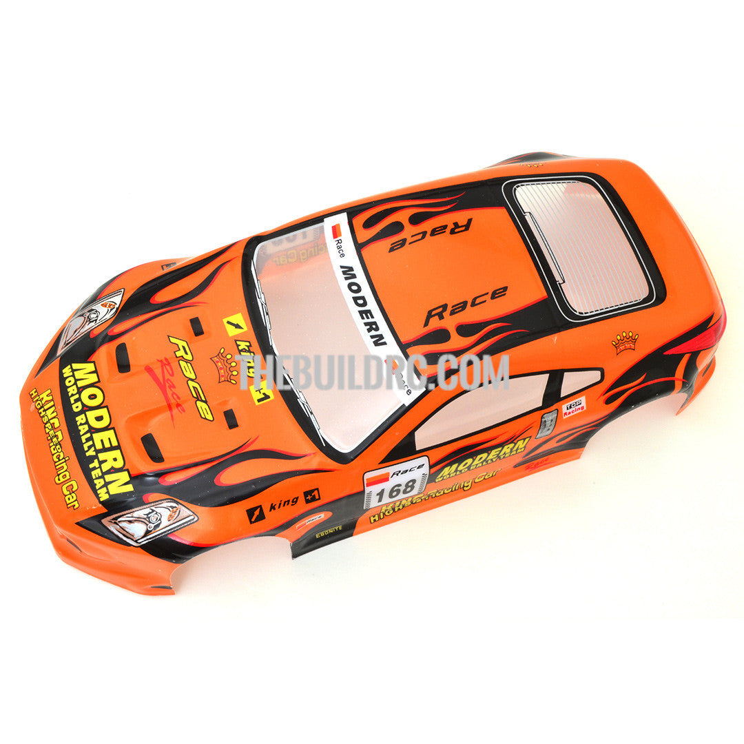 1/18 Nissan Fairlady Analog Painted RC Car Body With Rear Spoiler (Orange)