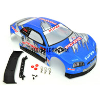 1/18 Nissan Skyline Analog Painted RC Car Body with Rear Spoiler (Blue)