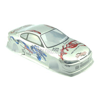 1/10 NISSAN Silvia S15 Analog Painted Light Buckets RC Car Body with Rear Spoiler (X-Gear)
