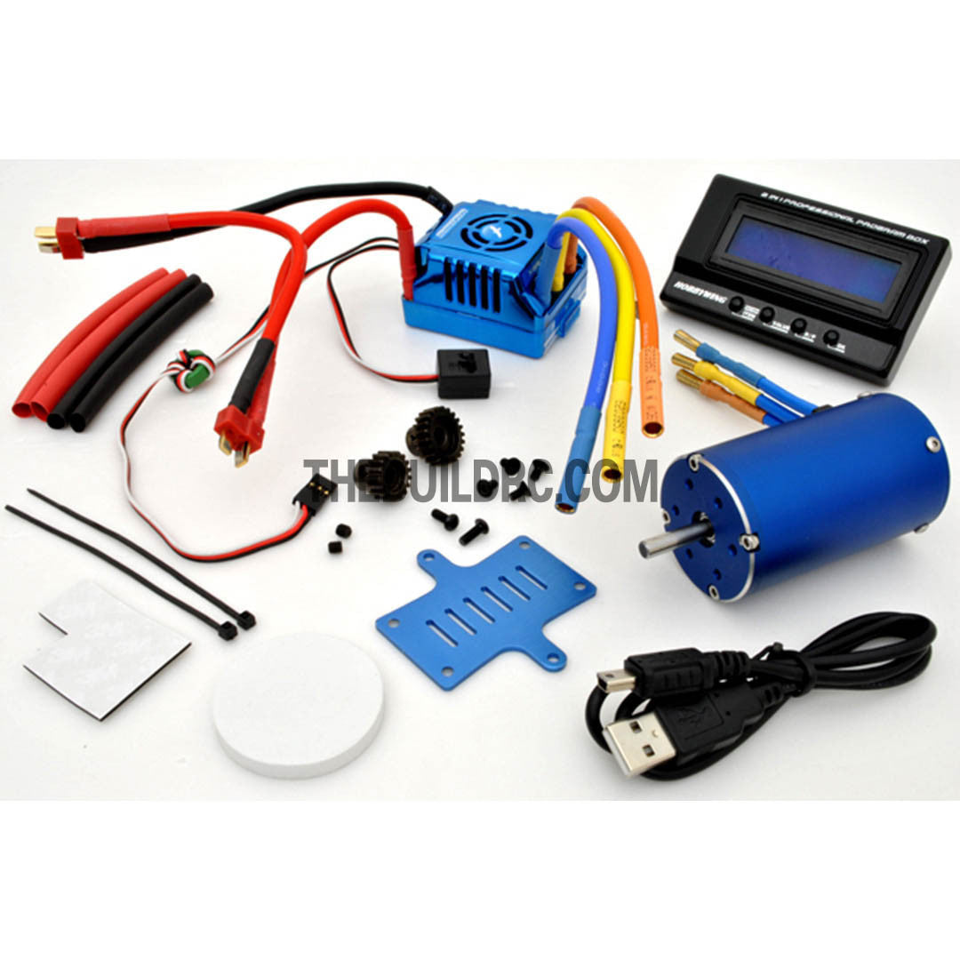 RC Car 1/8 4168SL 2250kv 80A Brushless Motor Sensorless Power System