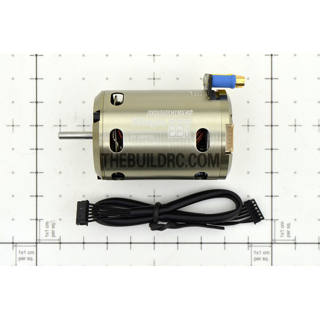 HobbyWing XERUN 5.5T 3650 6000KV Sensored Brushless Motor for 1/10 RC Competition Racing Car - Silver