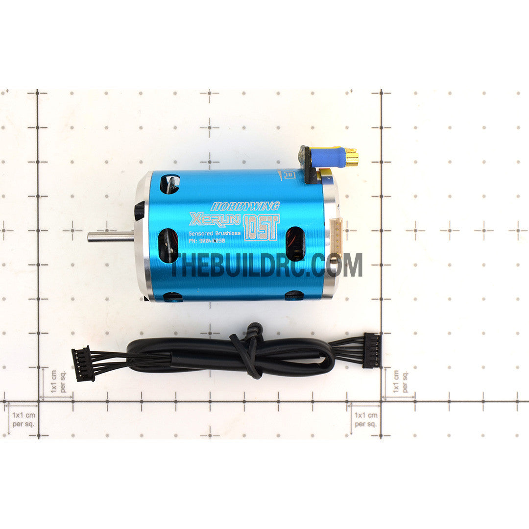 HobbyWing XERUN 10.5T 3650 3300KV Sensored Brushless Motor for 1/10 RC Competition Racing Car - Blue