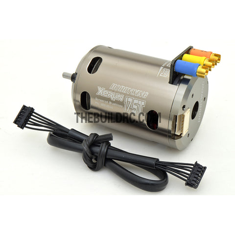HobbyWing XERUN 17.5T 3650 1900KV Sensored Brushless Motor for 1/10 RC Competition Racing Car - Silver