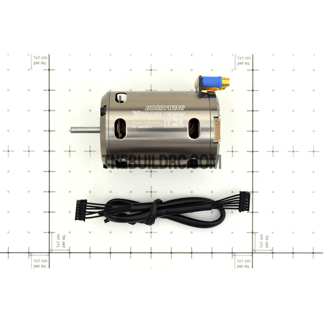 HobbyWing XERUN 17.5T 3650 1900KV Sensored Brushless Motor for 1/10 RC Competition Racing Car - Silver