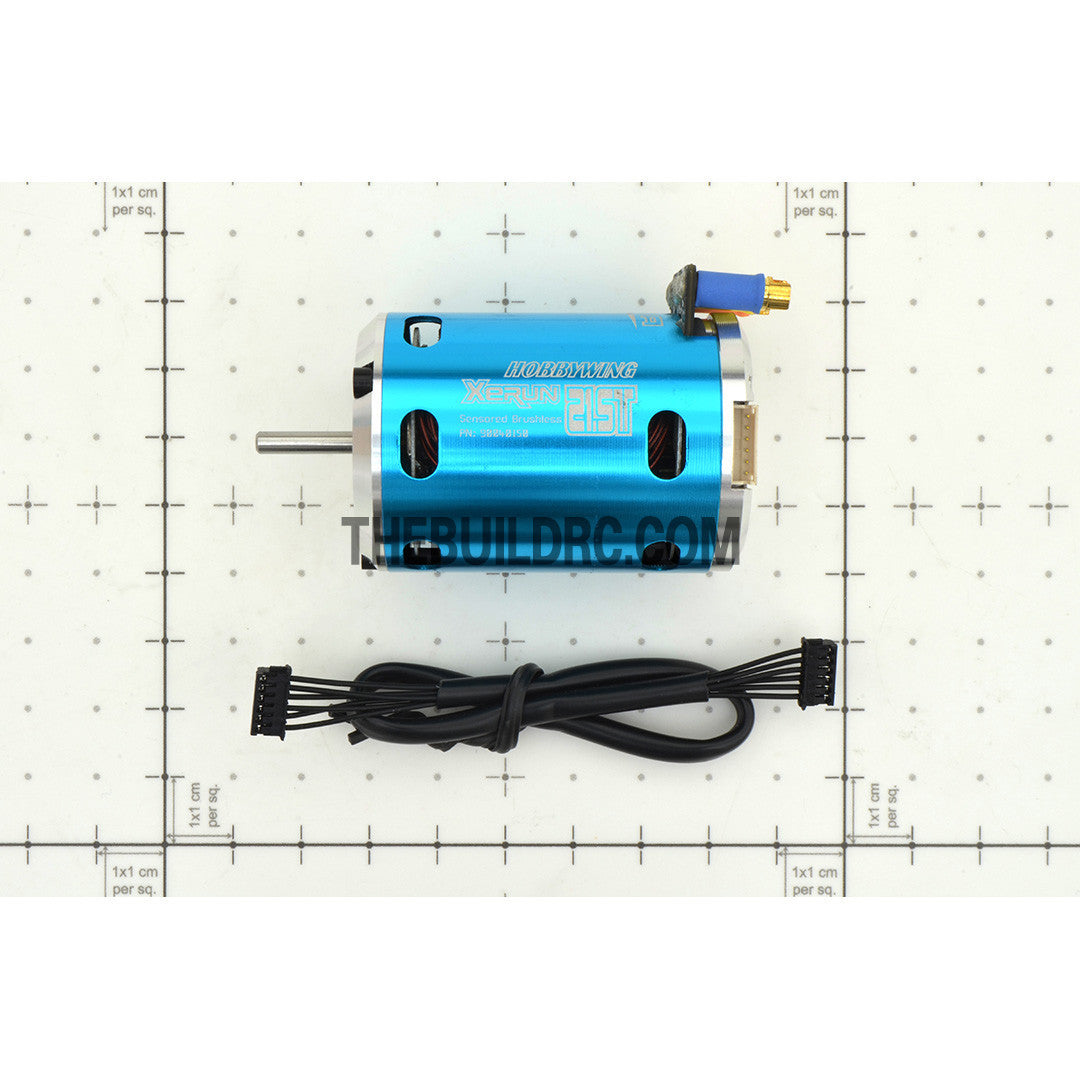 HobbyWing XERUN 21.5T 3650 1600KV Sensored Brushless Motor for 1/10 RC Competition Racing Car - Blue