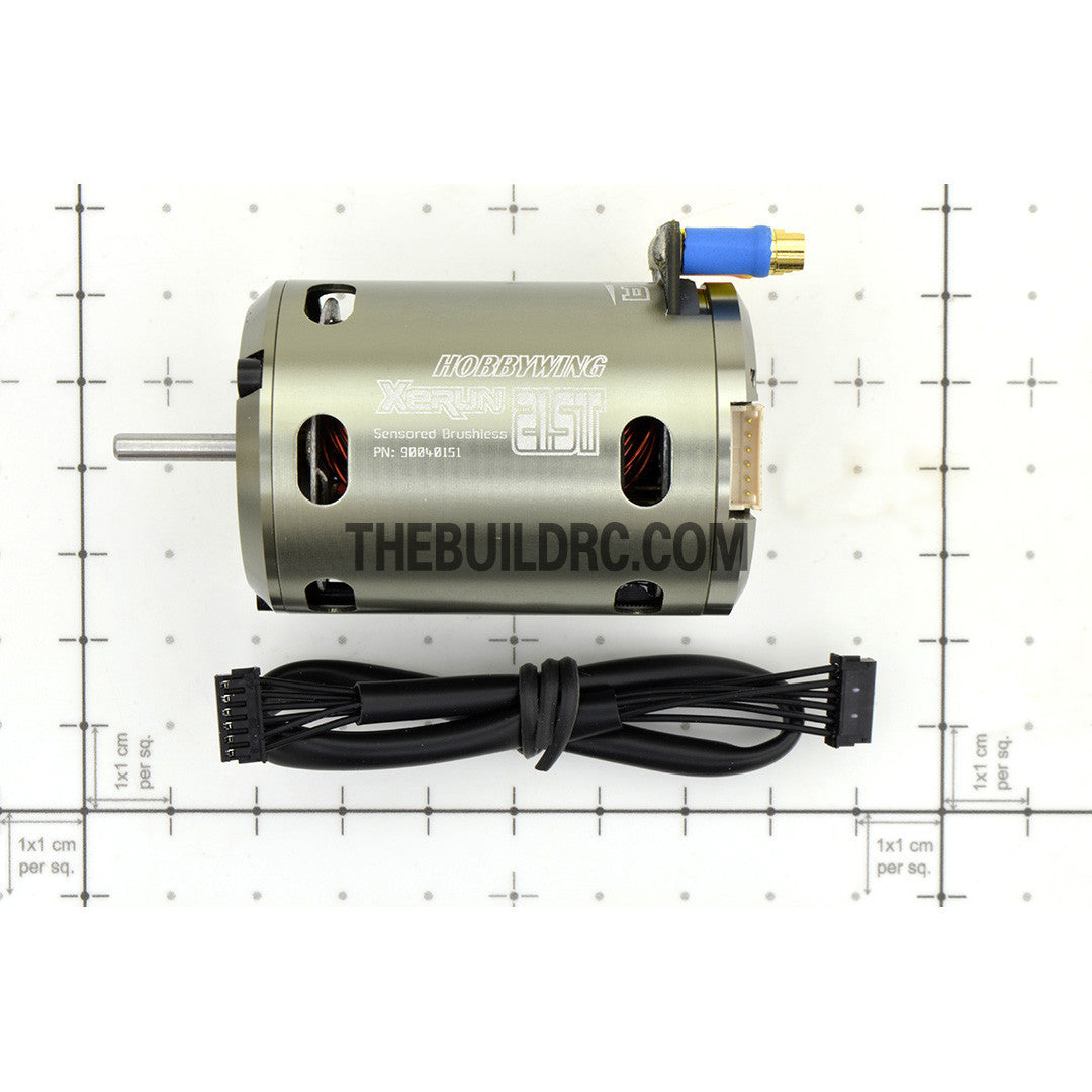 HobbyWing XERUN 21.5T 3650 1600KV Sensored Brushless Motor for 1/10 RC Competition Racing Car - Silver