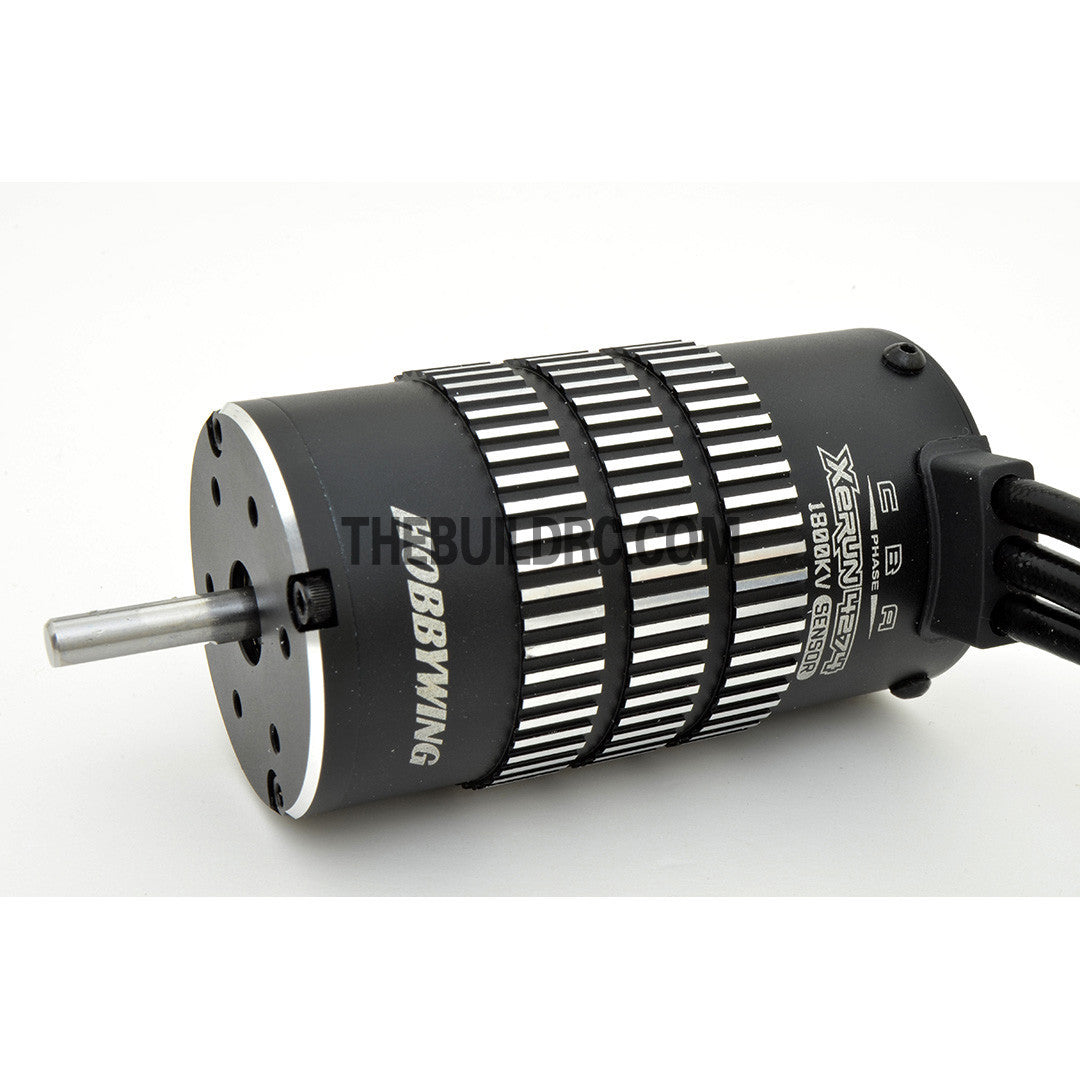 HobbyWing XERUN 4274 1800kv Sensored Brushless Motor for 1/8 RC Racing Car - Black