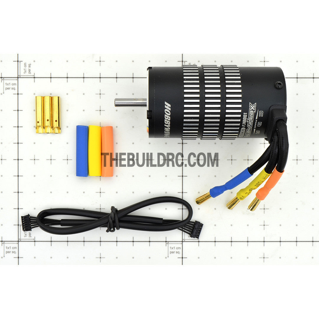 HobbyWing XERUN 4274 1800kv Sensored Brushless Motor for 1/8 RC Racing Car - Black