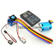 HobbyWing XERUN COMBO-X8B 8.5T 4000kv Sensored Brushless Motor 90A ESC Power System for 1/10 RC On-Road Racing Car - Blue