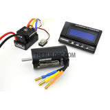 HobbyWing XERUN COMBO-SCT-PRO-D 4068 2250kv Sensored Brushless Motor 120A ESC Power System for 1/8 RC Short Course Truck SCT-PRO - Black