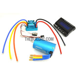 HobbyWing XERUN COMBO-SCT-PRO-D 4068 2250kv Sensored Brushless Motor 120A ESC Power System for 1/8 RC Short Course Truck SCT-PRO - Blue