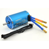 HobbyWing XERUN COMBO-SCT-PRO-D 4068 2250kv Sensored Brushless Motor 120A ESC Power System for 1/8 RC Short Course Truck SCT-PRO - Blue