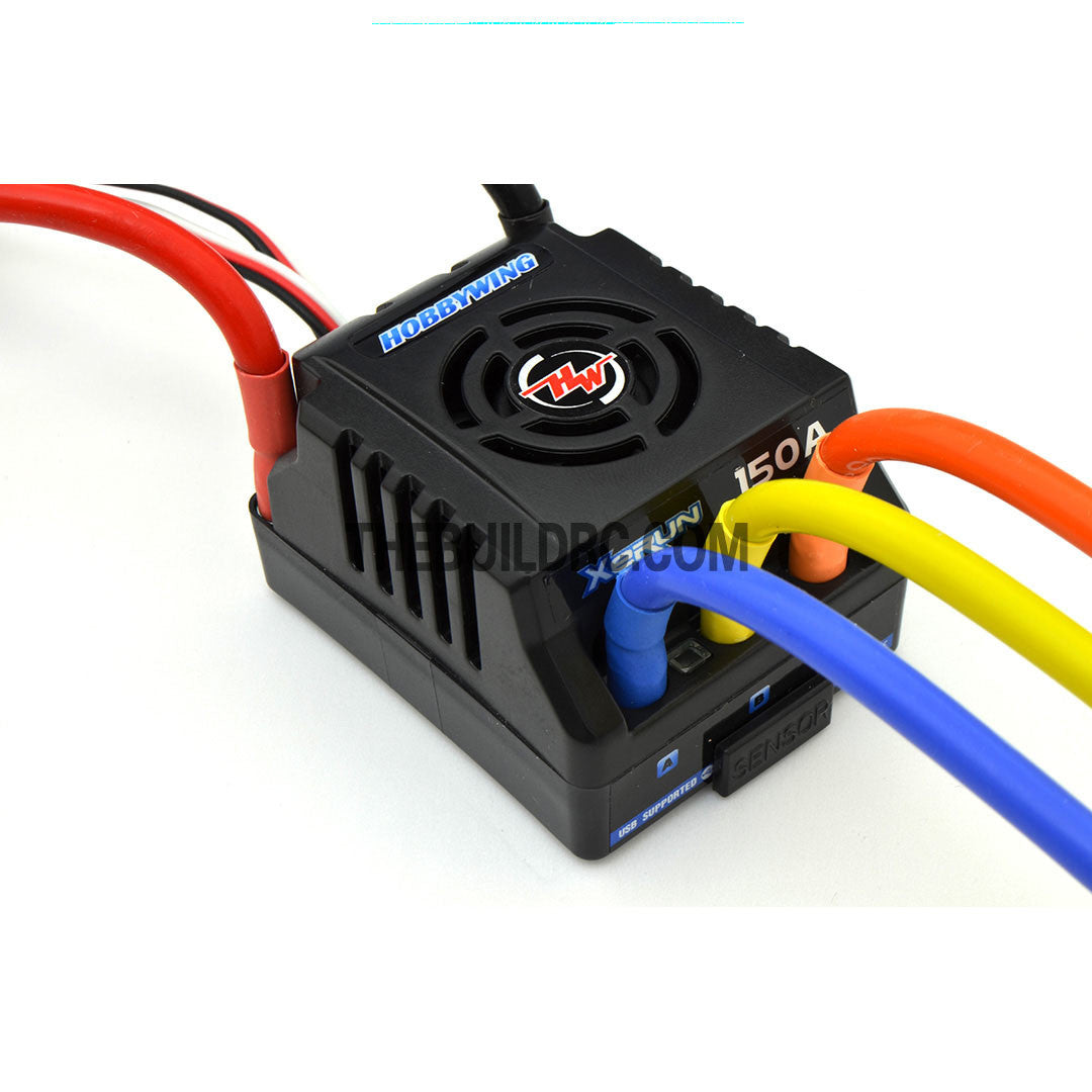 HobbyWing XERUN COMBO-M4A 4274 2000kv Sensorless Brushless Motor 150A ESC Power System for 1/8 RC Off-Road Buggy / Truggy - Black