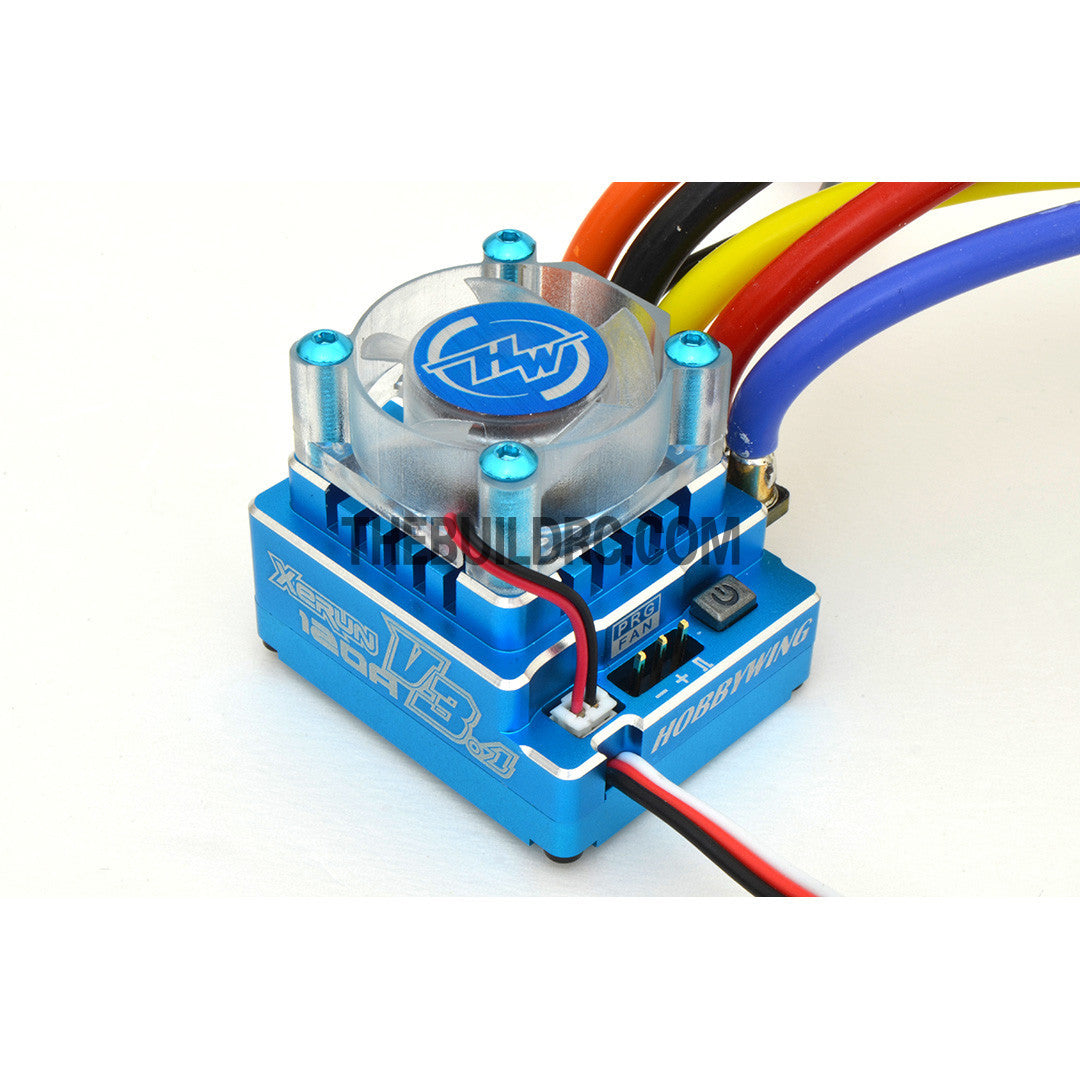 HobbyWing XERUN 120A V3.1 Sensored Brushless Motor Programmable ESC - Blue