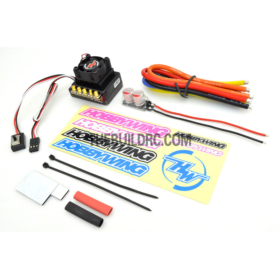 HobbyWing XERUN 120A V2.1 Brushless Motor USB Programmable ESC for 1/10 RC Car - Black
