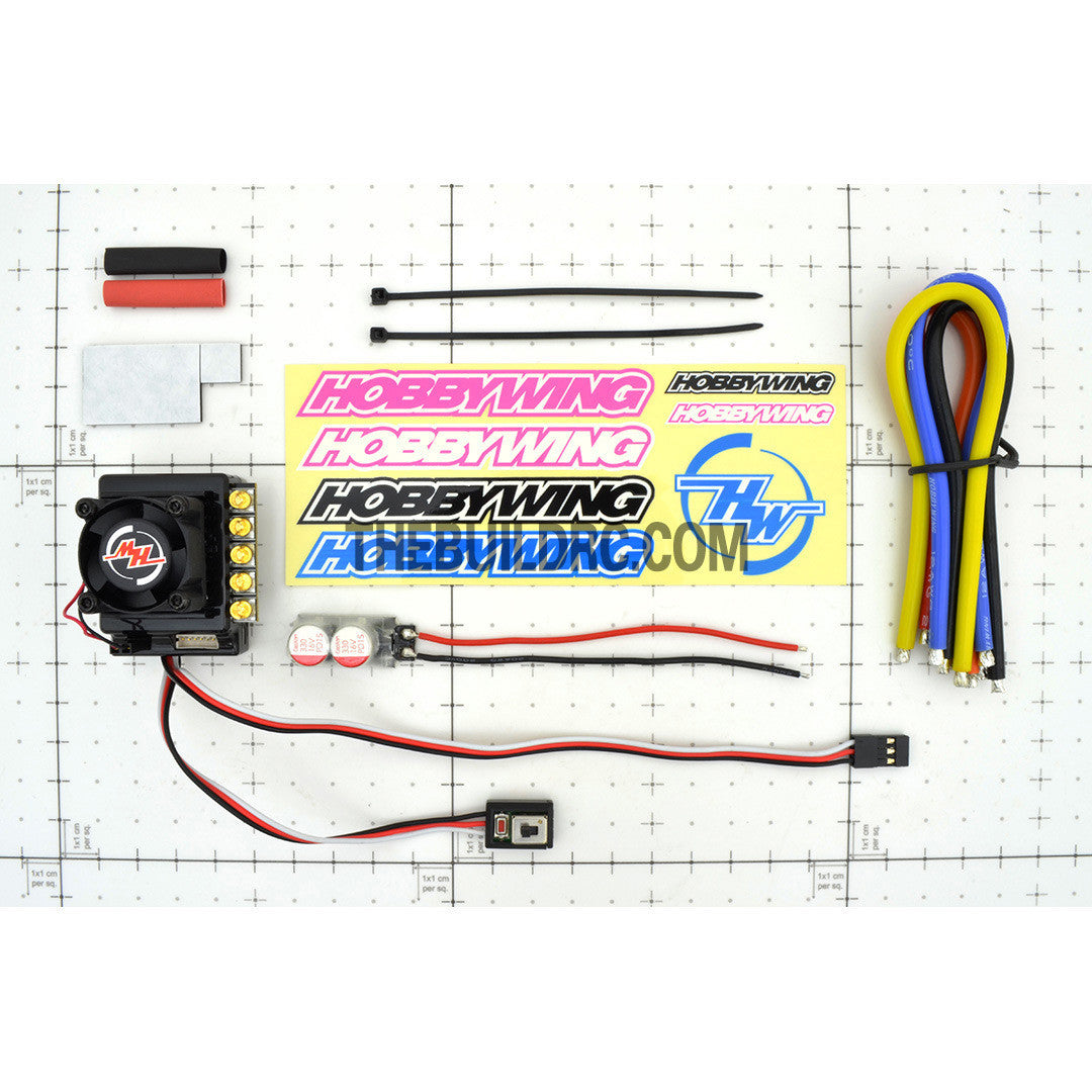 HobbyWing XERUN 120A V2.1 Brushless Motor USB Programmable ESC for 1/10 RC Car - Black