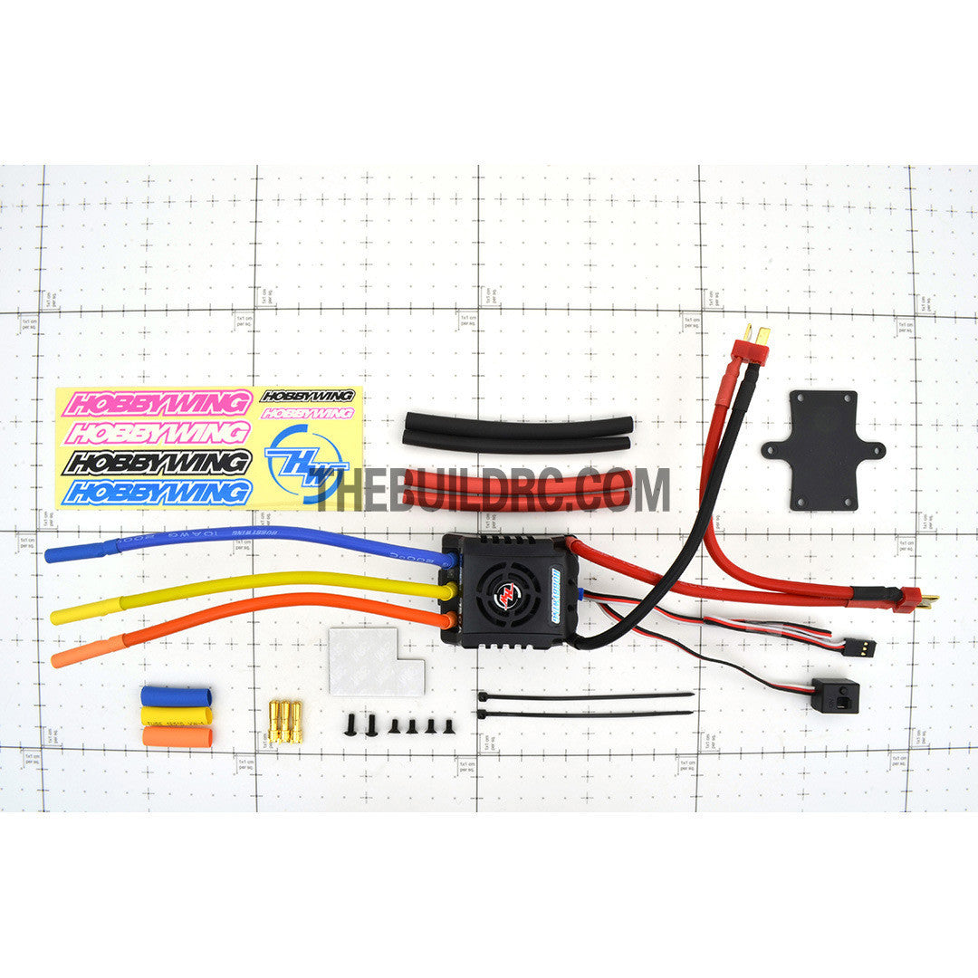 HobbyWing XERUN 150A Sensored Brushless Motor Programmable ESC for 1/8 RC Car - Black