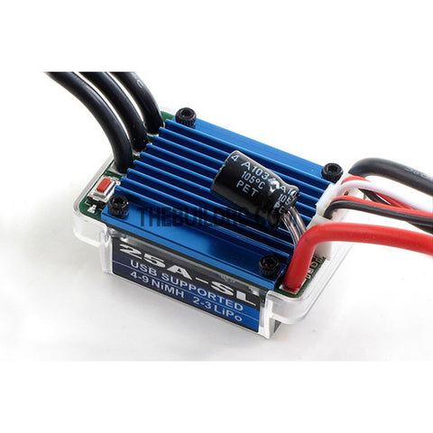 HobbyWing EZRUN 25A Brushless Motor USB Programmable ESC for 1/18 1/16 RC Car
