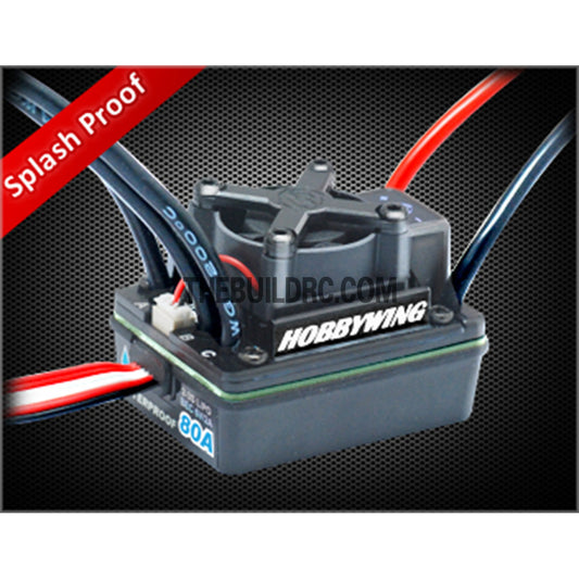 HobbyWing EZRUN 60A Brushless Motor USB Programmable Splash-proof ESC for 1/10 RC Car