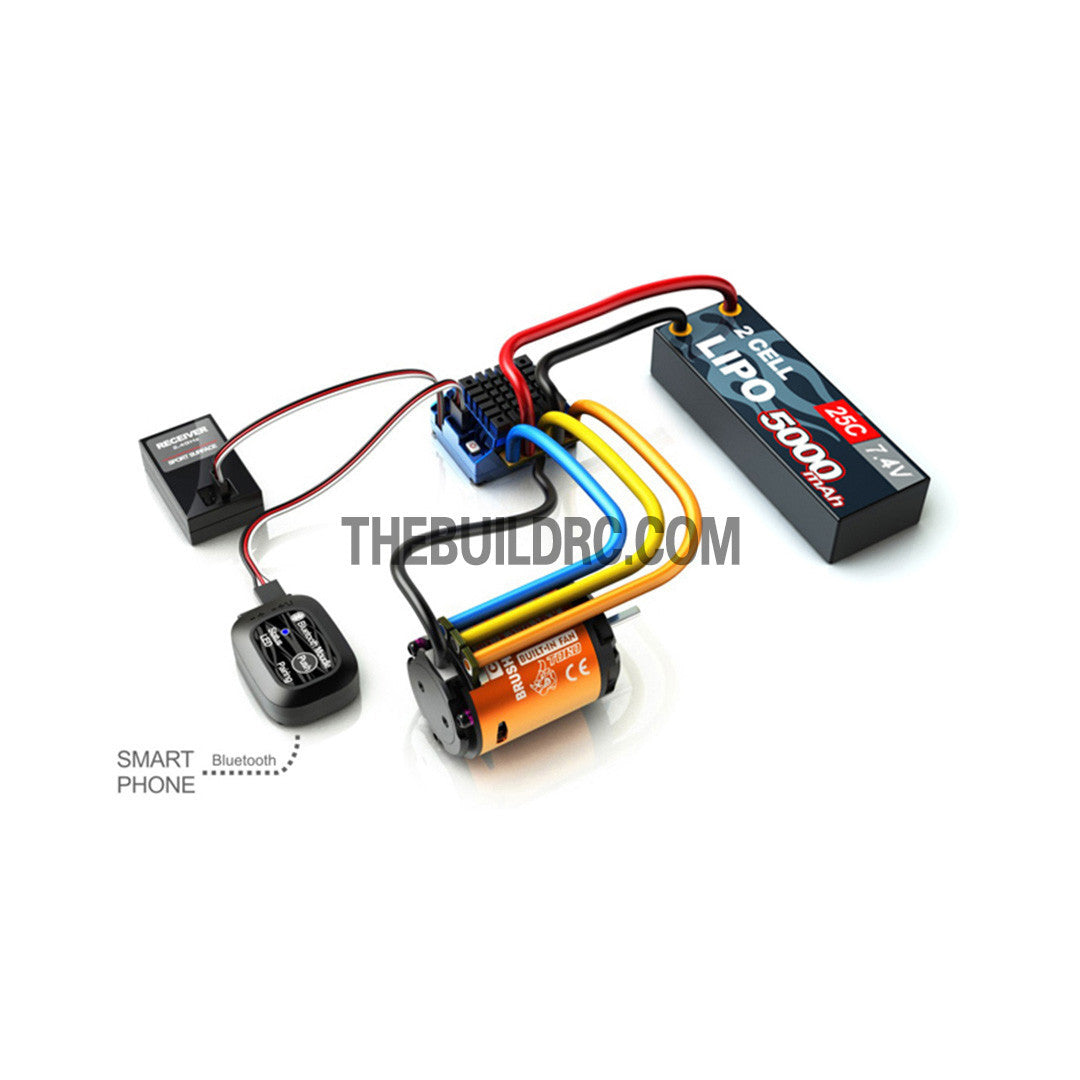 SkyRC TORO TS 120A Brushless Sensored Motor Blue Tooth Programmable ESC For 1/10 RC Car