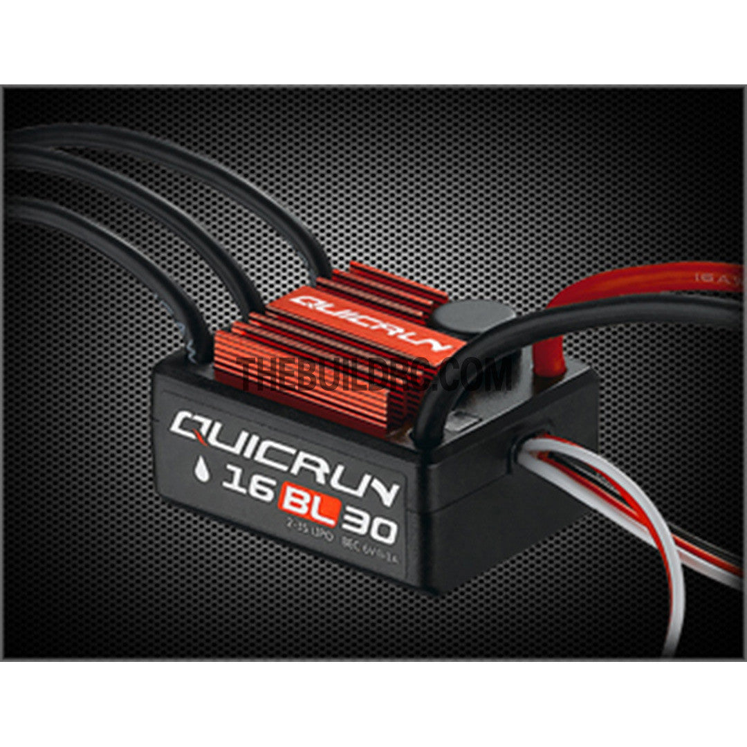 Hobbywing QuicRun-WP-16BL30 30-180A 6V/1A BEC Brushless Motor ESC for 1/18 1/16 RC Car / Buggy