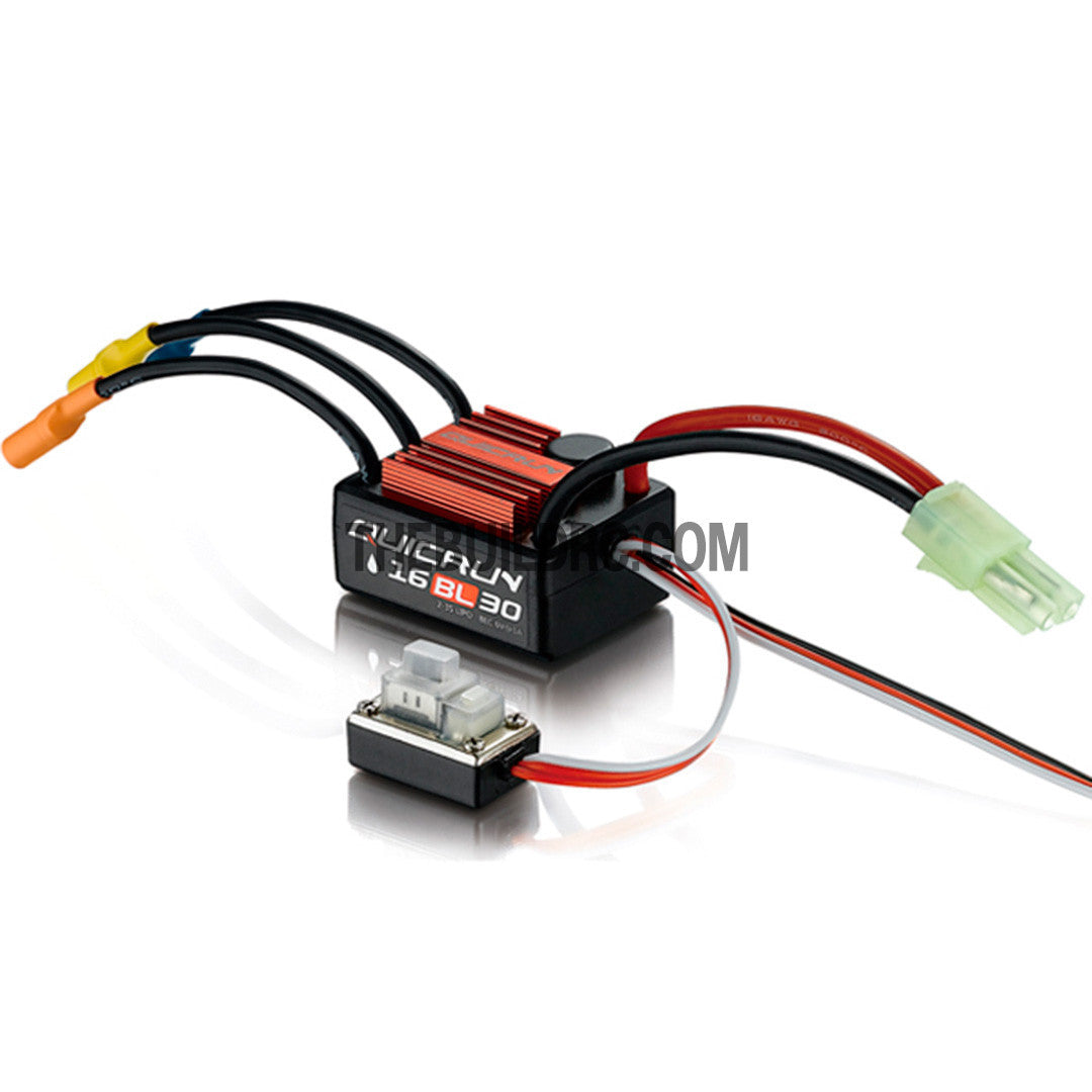 Hobbywing QuicRun-WP-16BL30 30-180A 6V/1A BEC Brushless Motor ESC for 1/18 1/16 RC Car / Buggy