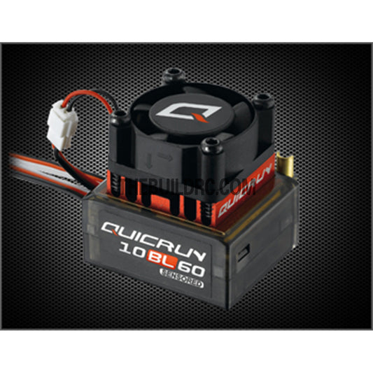 Hobbywing QuicRun-10BL60-SENSORED 60-380A 6V/2A BEC Brushless Motor ESC for 1/10 1/12 RC Car / Buggy